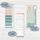 Spring Floral Kit | A5 Daily Duo Planner Kit Stickers | Garden Oasis | KIT-518-J
