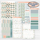 Spring Floral Kit | 7x9 Erin Condren Daily Duo Planner Stickers | Garden Oasis | KIT-518-K