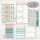 Spring Floral Kit | 7x9 Plum Daily Planner Kit Stickers | Garden Oasis | KIT-518-L