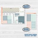 Spring Floral Kit | A5 Plum Monthly & Dashboard Planner Kit Stickers | Garden Oasis | KIT-518-P