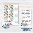 Spring Floral Kit | 7x9 Plum Monthly & Dashboard Planner Kit Stickers | Garden Oasis | KIT-518-Q