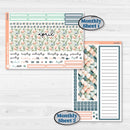 Spring Floral Kit | 8.5x11 Plum Monthly & Dashboard Planner Kit Stickers | Garden Oasis | KIT-518-R