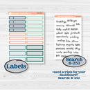 Spring Floral Kit | 8.5x11 Plum Monthly & Dashboard Planner Kit Stickers | Garden Oasis | KIT-518-R
