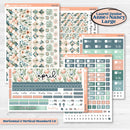 Spring Floral Kit | Laurel Denise Nancy Large & Anne Large Planner Kit Stickers | Garden Oasis | KIT-518-V