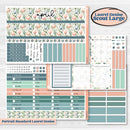 Spring Floral Kit | Laurel Denise Scout Large Planner Kit Stickers | Garden Oasis | KIT-518-W