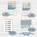 Spring Floral Kit | A5 or 7x9 Create Your Own Monthly Dashboard Universal | Monthly & Reading Log Stickers | Garden Oasis | KIT-518-U