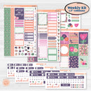 Bright Florals | Weekly Sticker Kit for Vertical Planners like Erin Condren | Bitty Blooms | KIT-519-A