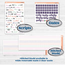 Bright Florals | Weekly Add-On Planner Kit Stickers | Bitty Blooms | KIT-519-B