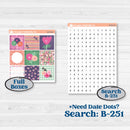 Bright Florals | Hobonichi Cousin Weekly & Daily Planner Kit Stickers | Bitty Blooms | KIT-519-E