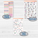 Bright Florals | Hobonichi Cousin Weekly & Daily Planner Kit Stickers | Bitty Blooms | KIT-519-E