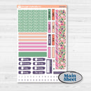 Bright Florals | Erin Condren Weekly Dashboard Planner Kit Stickers | Bitty Blooms | KIT-519-G