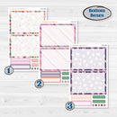 Bright Florals | A5 Daily Duo Planner Kit Stickers | Bitty Blooms | KIT-519-J