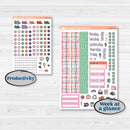 Bright Florals | A5 Daily Duo Planner Kit Stickers | Bitty Blooms | KIT-519-J