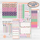 Bright Florals | A5 Daily Duo Planner Kit Stickers | Bitty Blooms | KIT-519-J