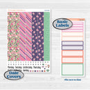Bright Florals | 7x9 Erin Condren Daily Duo Planner Kit Stickers | Bitty Blooms | KIT-519-K