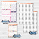 Bright Florals | 7x9 Plum Daily Planner Kit Stickers | Bitty Blooms | KIT-519-L