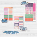 Bright Florals | 7x9 Plum Daily Planner Kit Stickers | Bitty Blooms | KIT-519-L