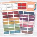 Large torn notebook journaling labels with ripped paper style design for planners and journals