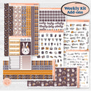 Playful Easter Bunnies | Weekly Add-On Planner Kit Stickers | Bunny Hop | KIT-520-B