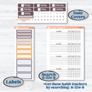 Playful Easter Bunnies | Plum Vertical Priorities 7x9 Planner Kit Stickers | Bunny Hop | KIT-520-H