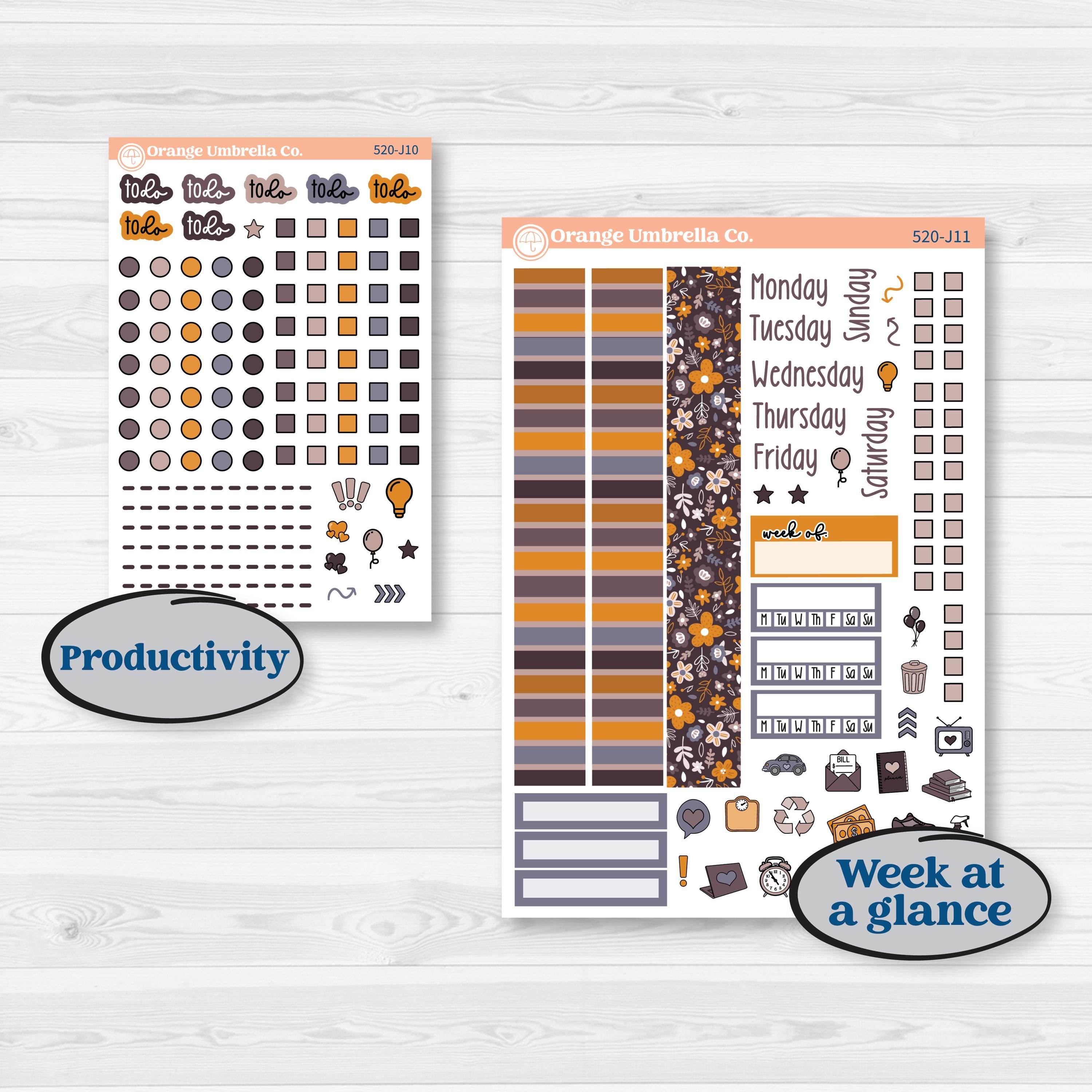 Playful Easter Bunnies | A5 Daily Duo Planner Kit Stickers | Bunny Hop | KIT-520-J