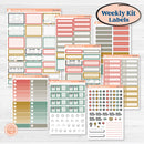 Rainy Day | Weekly Add-On Labels Planner Kit Stickers | Stellas Umbrella | KIT-521-C