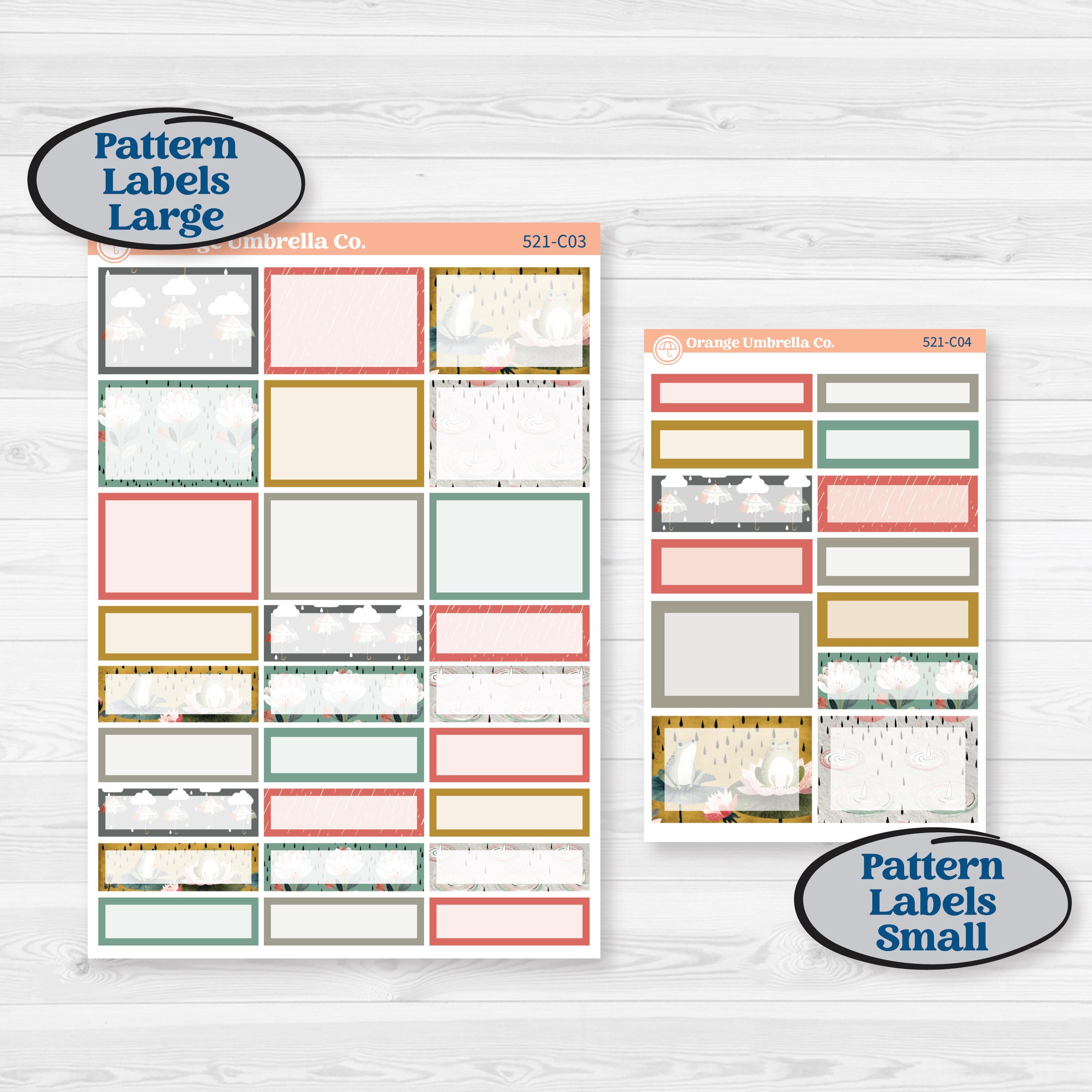 Rainy Day | Weekly Add-On Labels Planner Kit Stickers | Stellas Umbrella | KIT-521-C
