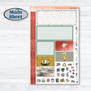 Rainy Day | Plum Vertical Priorities 7x9 Planner Kit Stickers | Stellas Umbrella | KIT-521-H