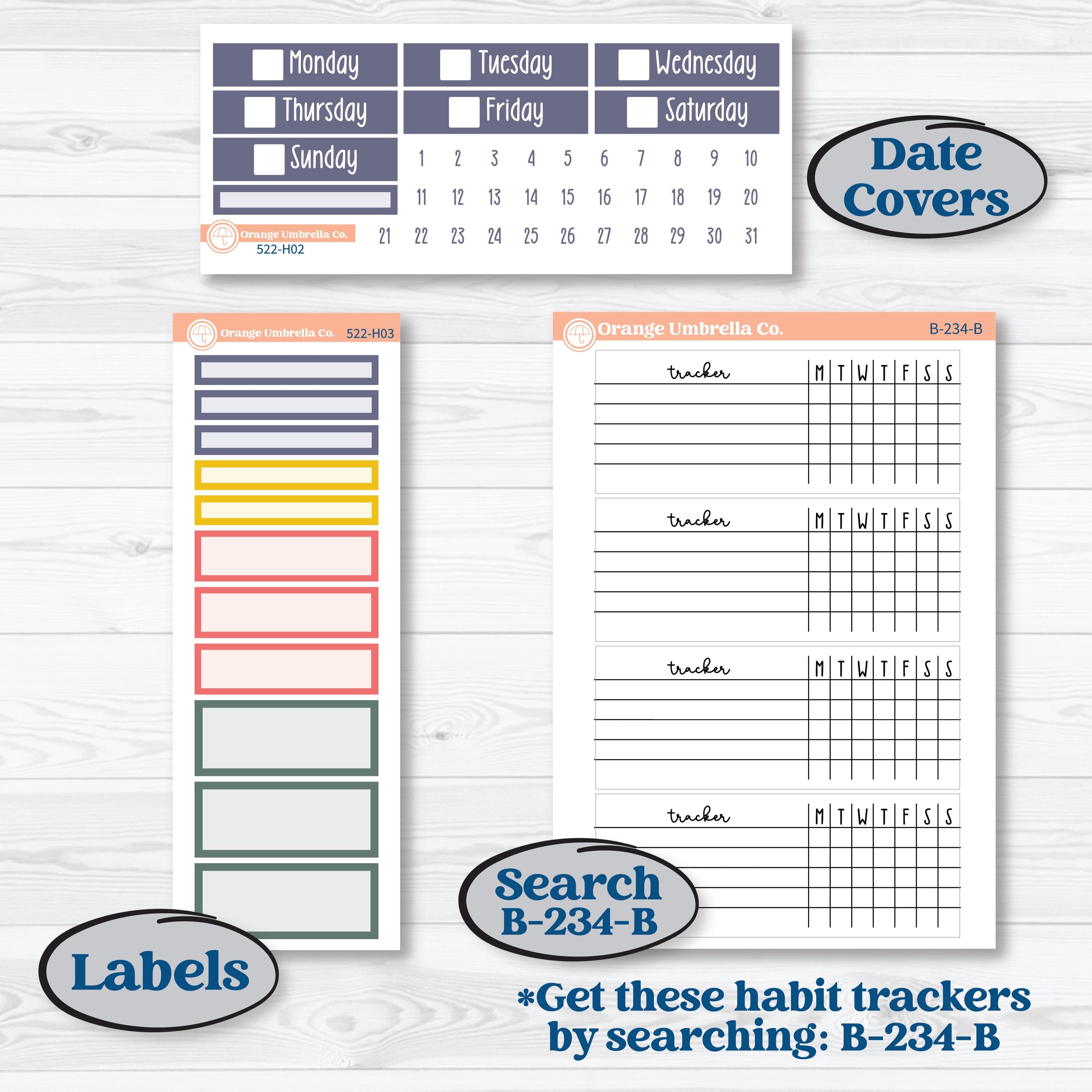 Mother’s Day | Plum Vertical Priorities 7x9 Planner Kit Stickers | Best Mom | KIT-522-H