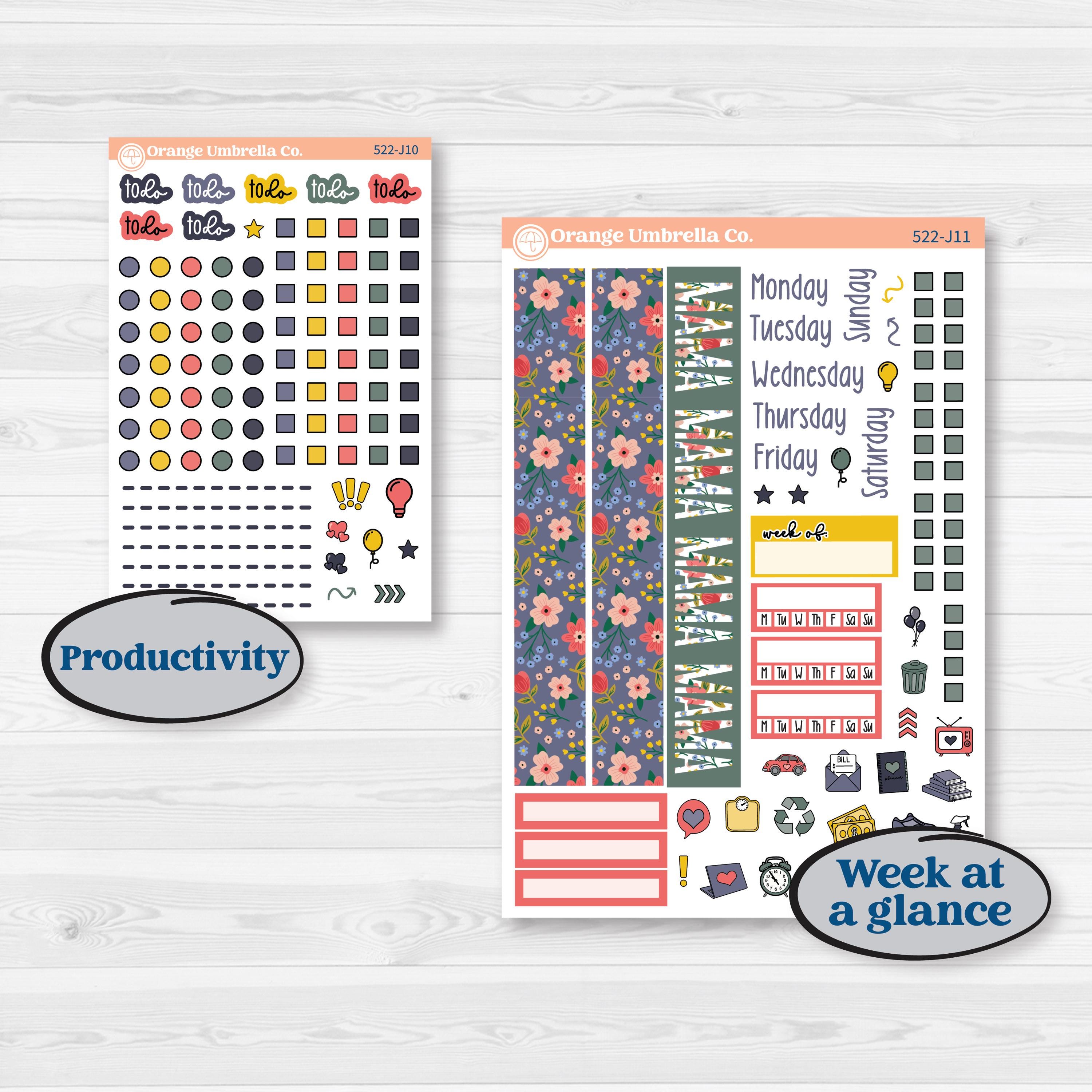 Mother’s Day | A5 Daily Duo Planner Kit Stickers | Best Mom | KIT-522-J