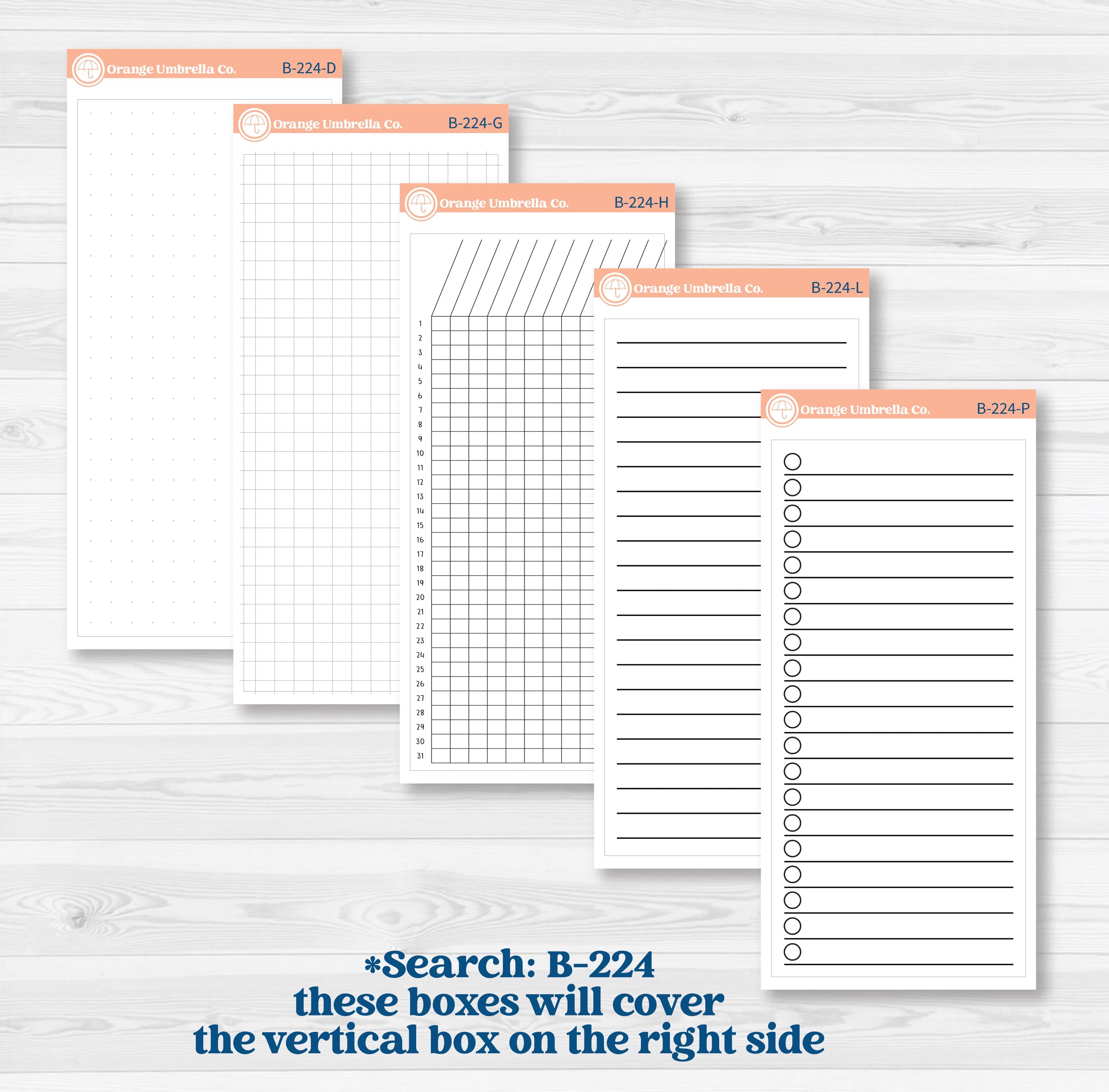 Honeybee Garden | 7x9 Erin Condren Life Planner Monthly & Dashboard Sticker Kit | Bumble | KIT-523-N