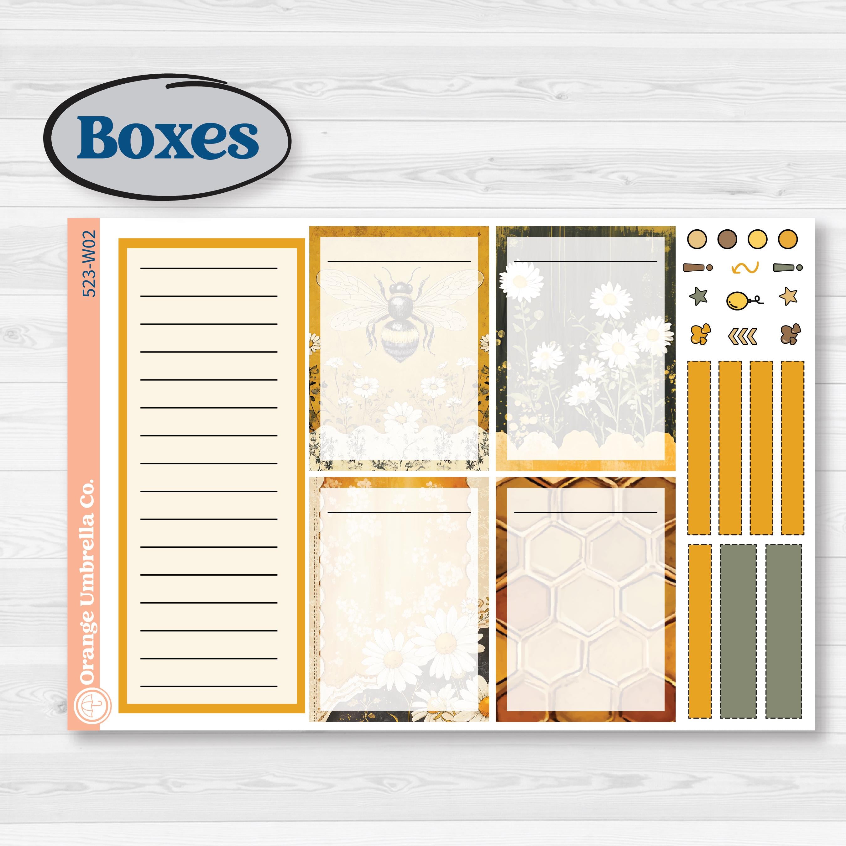 Honeybee Garden | Laurel Denise Scout Large Planner Kit Stickers | Bumble | KIT-523-W