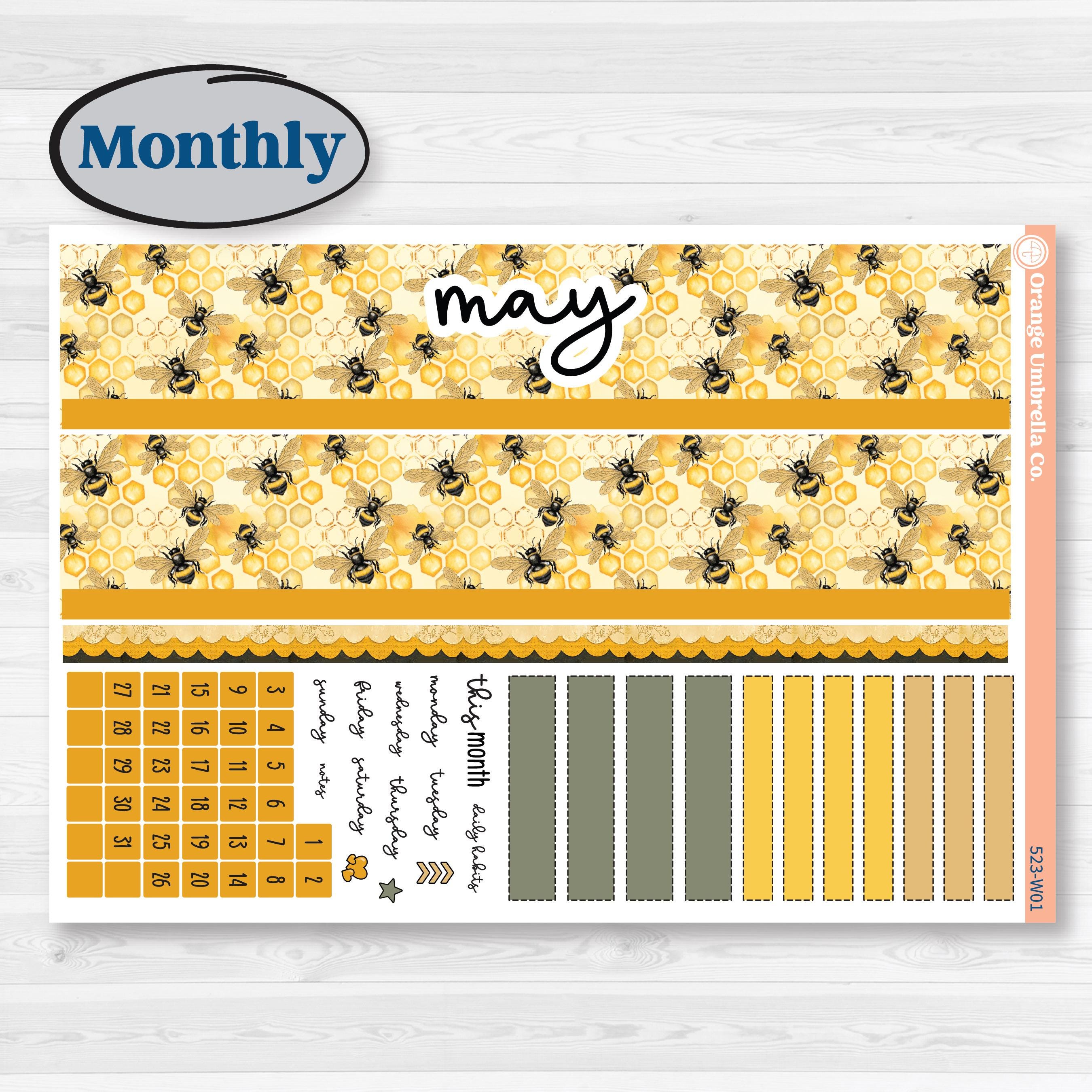 Honeybee Garden | Laurel Denise Scout Large Planner Kit Stickers | Bumble | KIT-523-W
