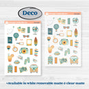 Summer Road Trip | Weekly Sticker Kit for Vertical Planners like Erin Condren | Road Less Traveled | KIT-524-A