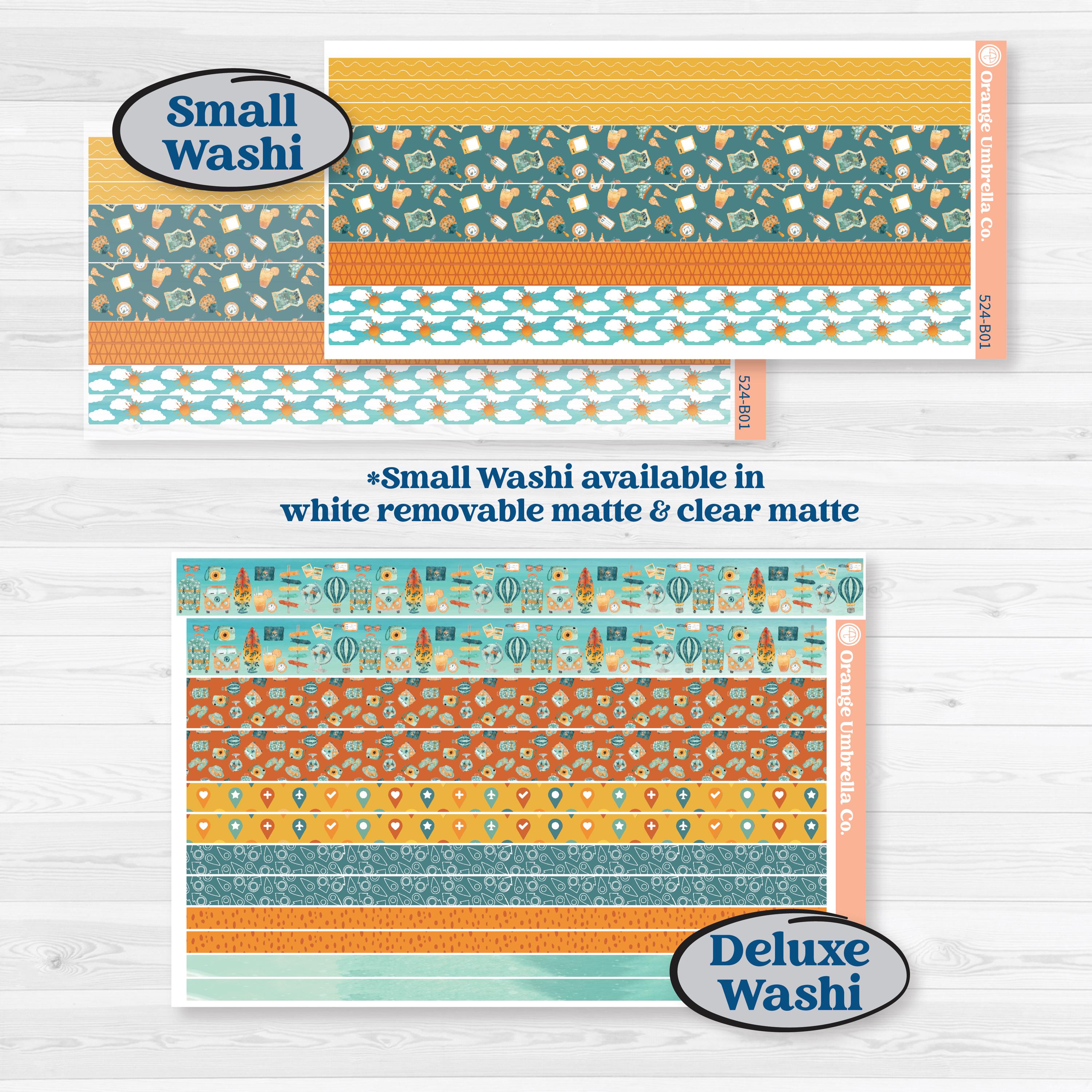 Summer Road Trip | Weekly Add-On Planner Kit Stickers | Road Less Traveled | KIT-524-B