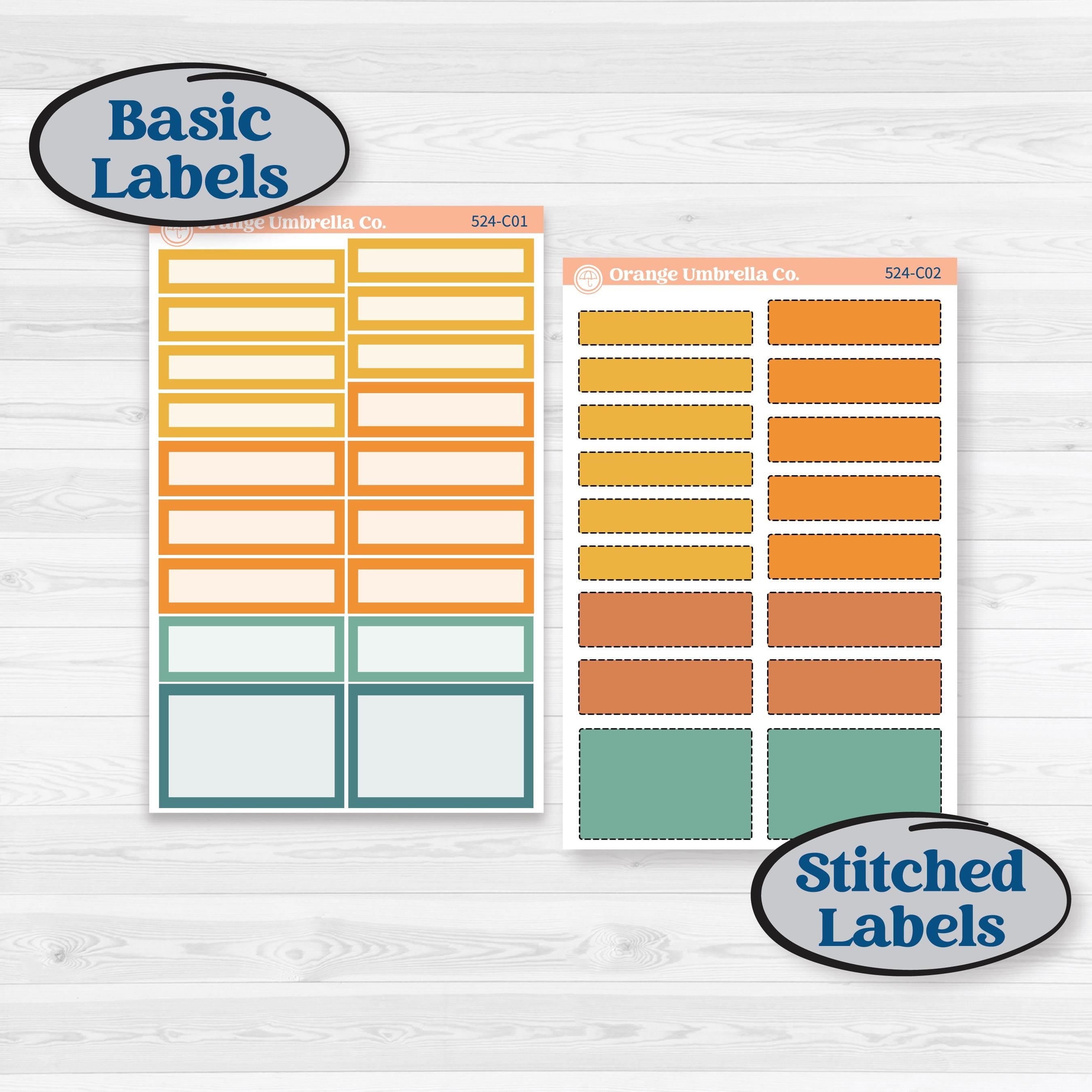 Summer Road Trip | Weekly Add-On Labels Planner Kit Stickers | Road Less Traveled | KIT-524-C