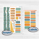 Summer Road Trip | Journaling or Scrapbooking Kit | Creative Junk Journal Planner Stickers | Road Less Traveled | KIT-524-D