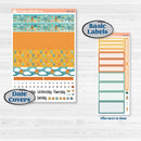 Summer Road Trip | A5 Daily Duo Planner Kit Stickers | Road Less Traveled | KIT-524-J