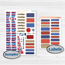 Memorial Day Kit | Journaling or Scrapbooking Kit | Creative Junk Journal Planner Stickers | Arlington | KIT-525-D