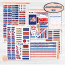 Memorial Day Kit | Journaling or Scrapbooking Kit | Creative Junk Journal Planner Stickers | Arlington | KIT-525-D