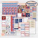 Memorial Day Kit | Hobonichi Cousin Weekly & Daily Planner Kit Stickers | Arlington | KIT-525-E