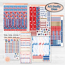 Memorial Day Kit | A5 Daily Duo Planner Kit Stickers | Arlington | KIT-525-J