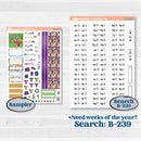 Cinco De Mayo Kit | Hobonichi Cousin Weekly & Daily Planner Kit Stickers | Señor Chili | KIT-526-E