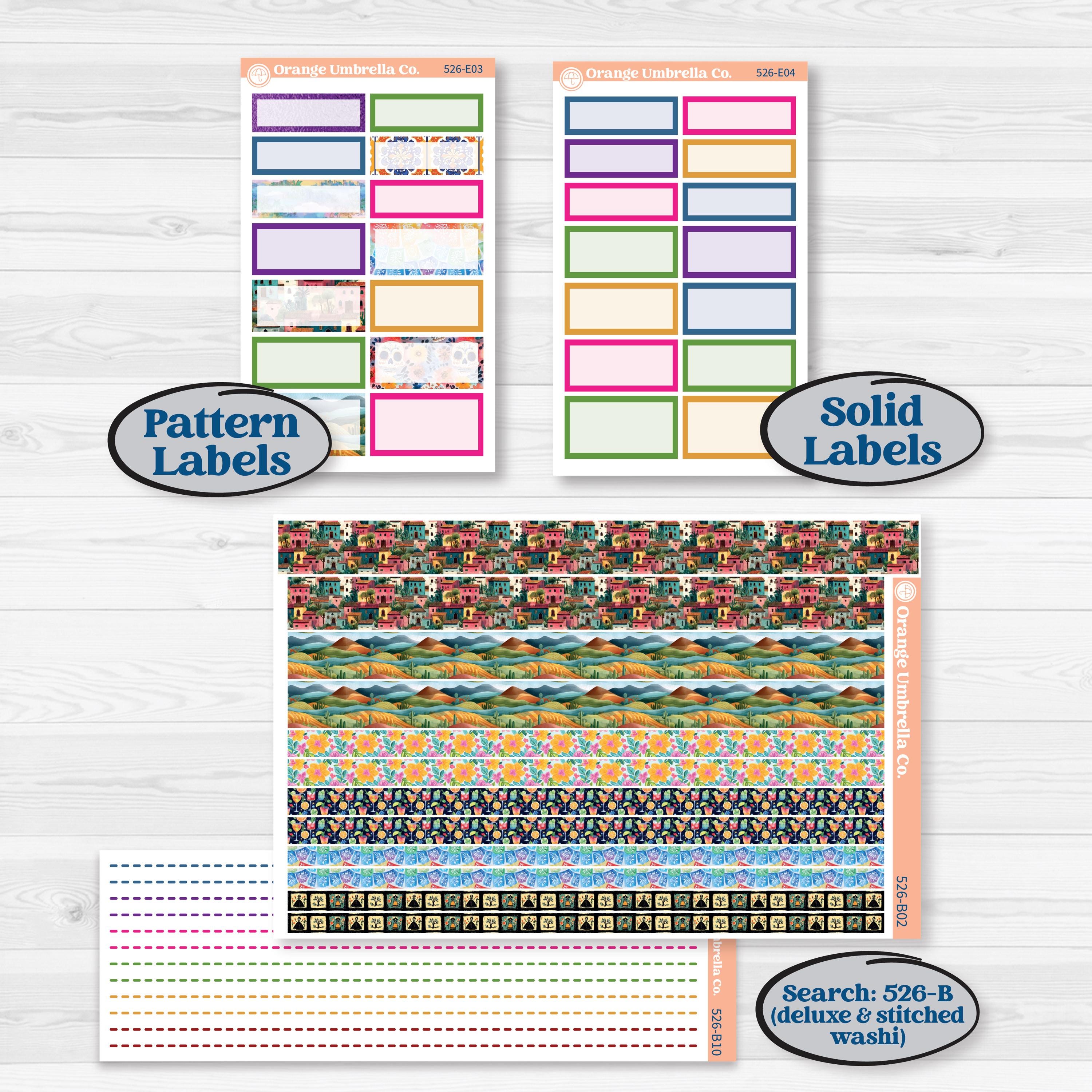 Cinco De Mayo Kit | Hobonichi Cousin Weekly & Daily Planner Kit Stickers | Señor Chili | KIT-526-E