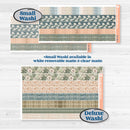 Neutral Botanical | Weekly Add-On Planner Kit Stickers | Sage | KIT-517-B