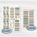 Neutral Botanical | Journaling or Scrapbooking Kit | Creative Junk Journal Planner Stickers | Sage | KIT-527-D