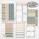Neutral Botanical | 7x9 Plum Daily Planner Kit Stickers | Sage | KIT-527-L