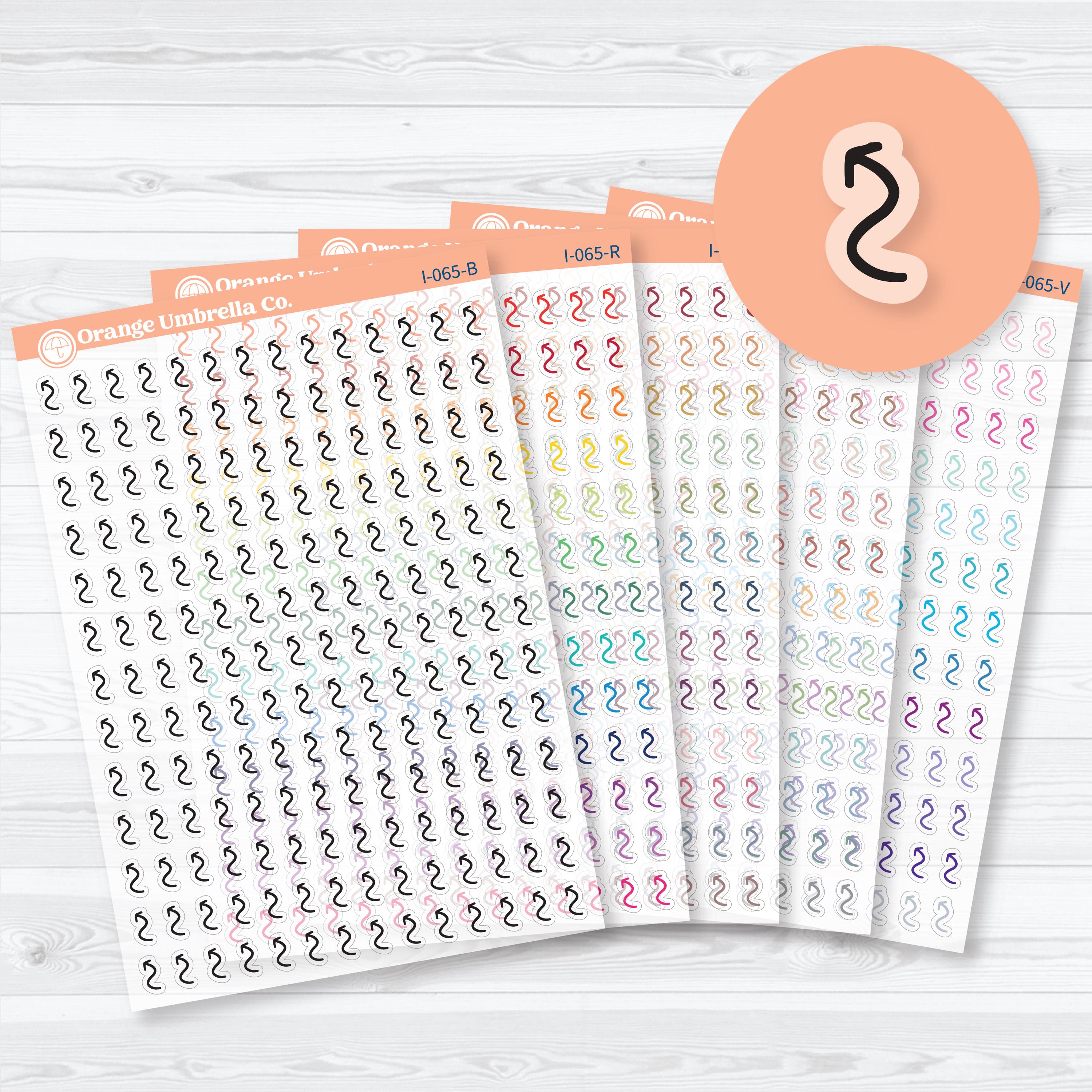 2026 micro arrow clear matte planner stickers for marking tasks and notes
