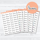 Birthday script event label stickers in Font 18 for planners and journals, E-344
