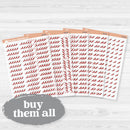 Spice Rating Reading Journal Planner Stickers | Spicy Book Tracker | B-838–B-842-CM